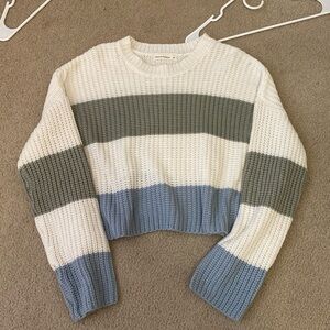 Striped Crop Sweater